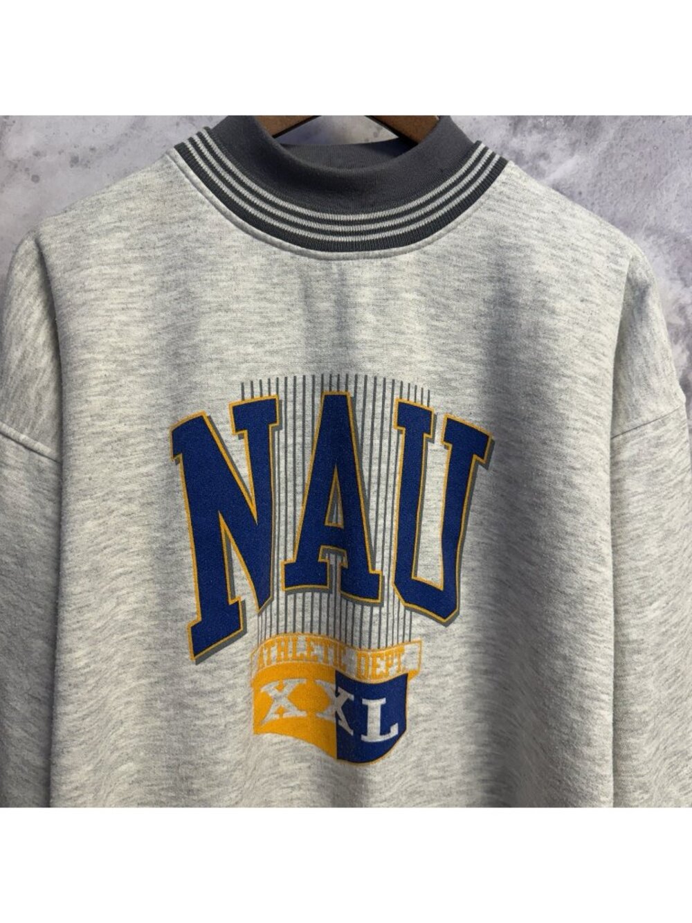 Vintage 90s NAU Northern Arizona University Sweatshirt Mens Large Gray